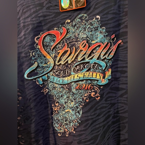 Sturgis Black Hills Rally 2016 burnout tee-medium NWT - Picture 2 of 5